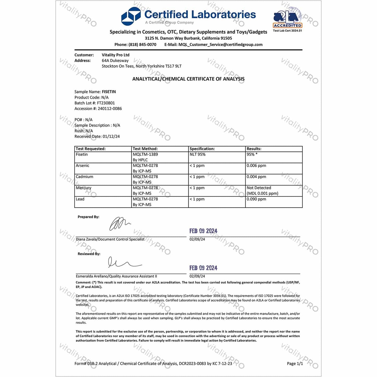 Fisetin - Pharmaceutical Grade Vitamins