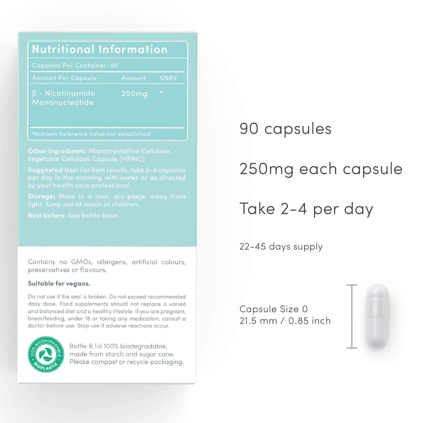 NMN Kapslar - Pharmaceutical Grade Vitamins