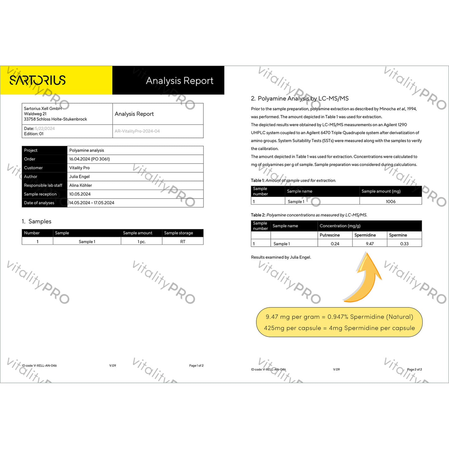 Spermidine - Pharmaceutical Grade Vitamins